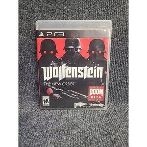 PS3 Wolfenstein: The New Order (Sony PlayStation 3, 2014) Complete Tested
